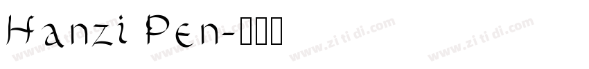 Hanzi Pen字体转换
